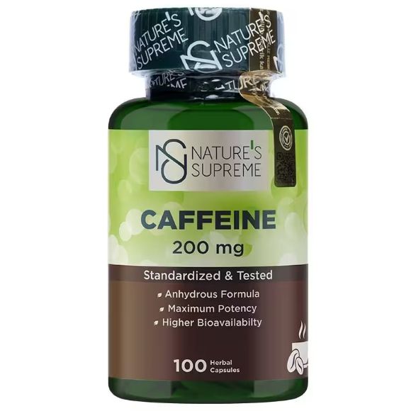 Nature's Supreme Caffeine 200 Mg 100 Kapsül resmi