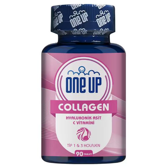 One Up Collagen Hyaluronic Acid 90 Tablet resmi