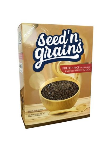 Seed'n Grains Kakaolu Pirinç Patlağı (Şekersiz-200gr) resmi